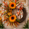 Fall Sunflower Wreath